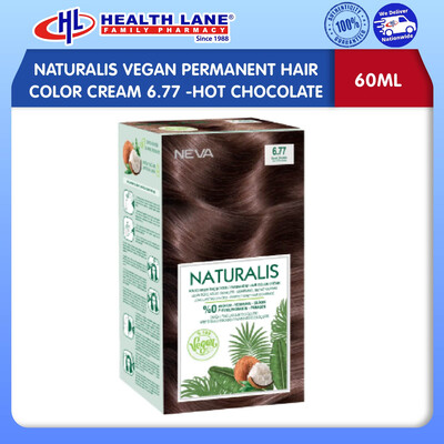 NATURALIS VEGAN PERMANENT HAIR COLOR CREAM 6.77 - HOT CHOCOLATE (60ML)